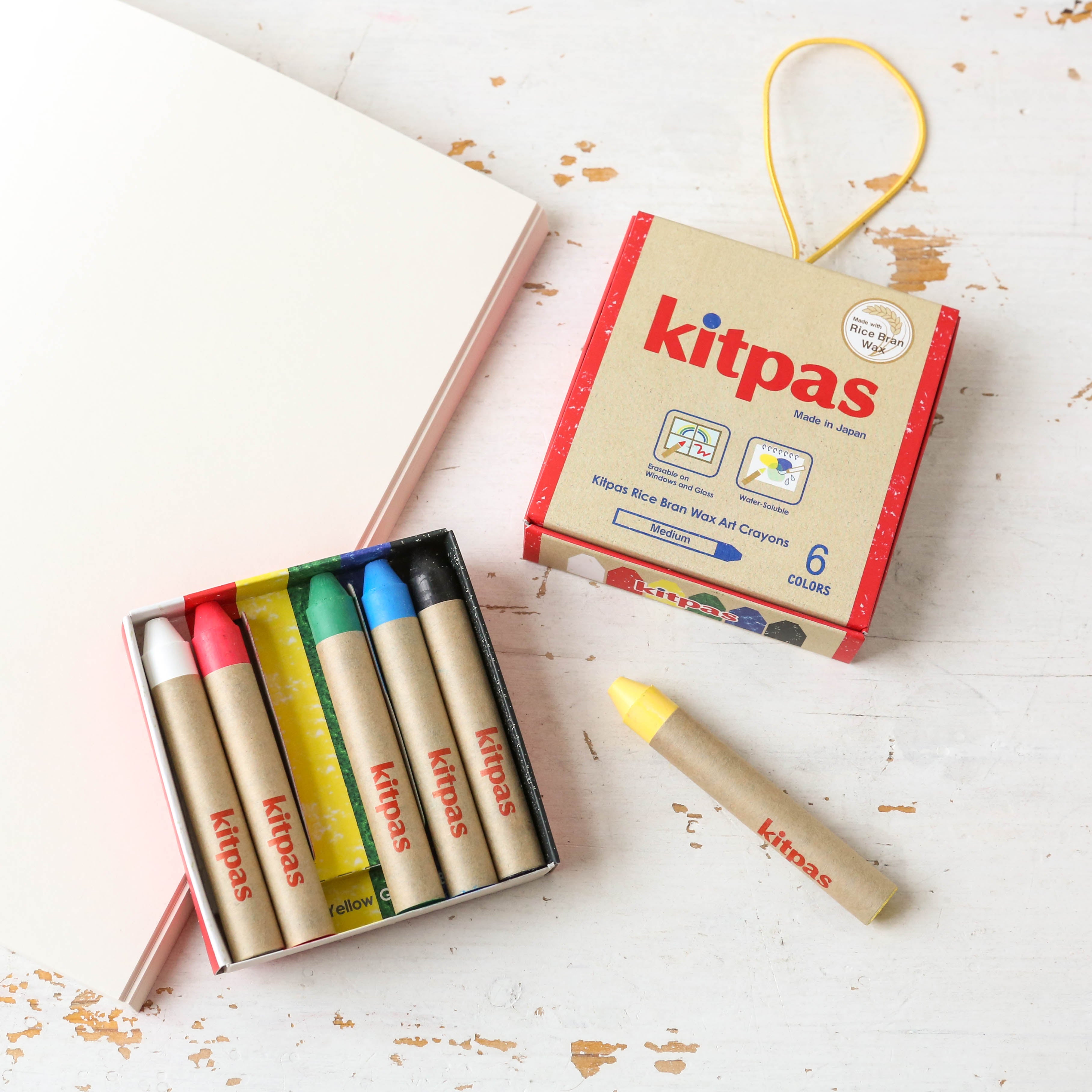 Kitpas Medium Rice Wax Crayons