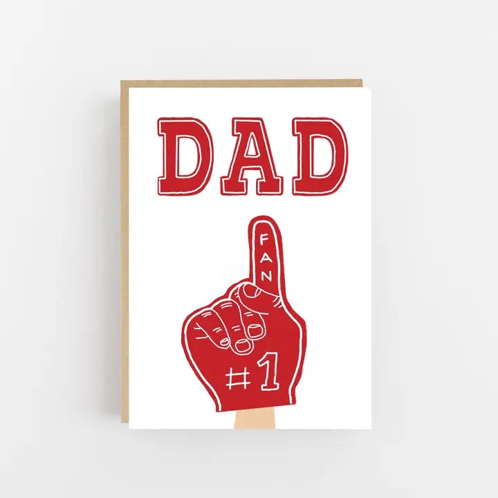 Dad No.1 Fan Father's Day Card