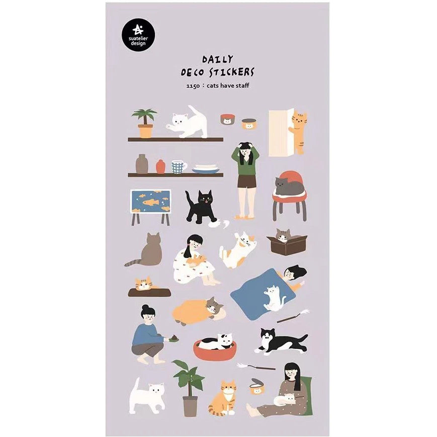 Cats Have Staff Stickers - 1150