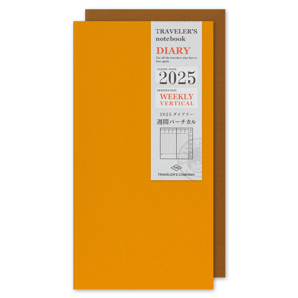 PRE-ORDER 2025 Weekly Diary Vertical - TRAVELER'S Notebook Insert