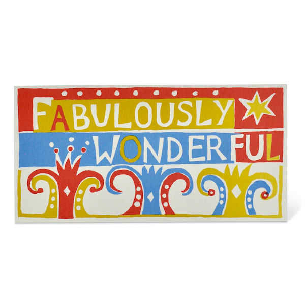 Fabulously Wonderful Long Card