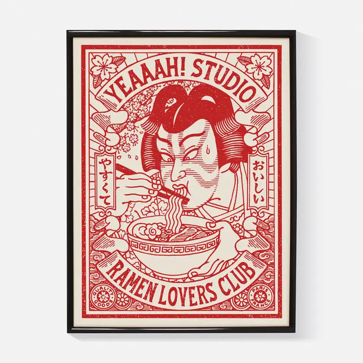 'Ramen Lovers Club' 30 x 40cm Print