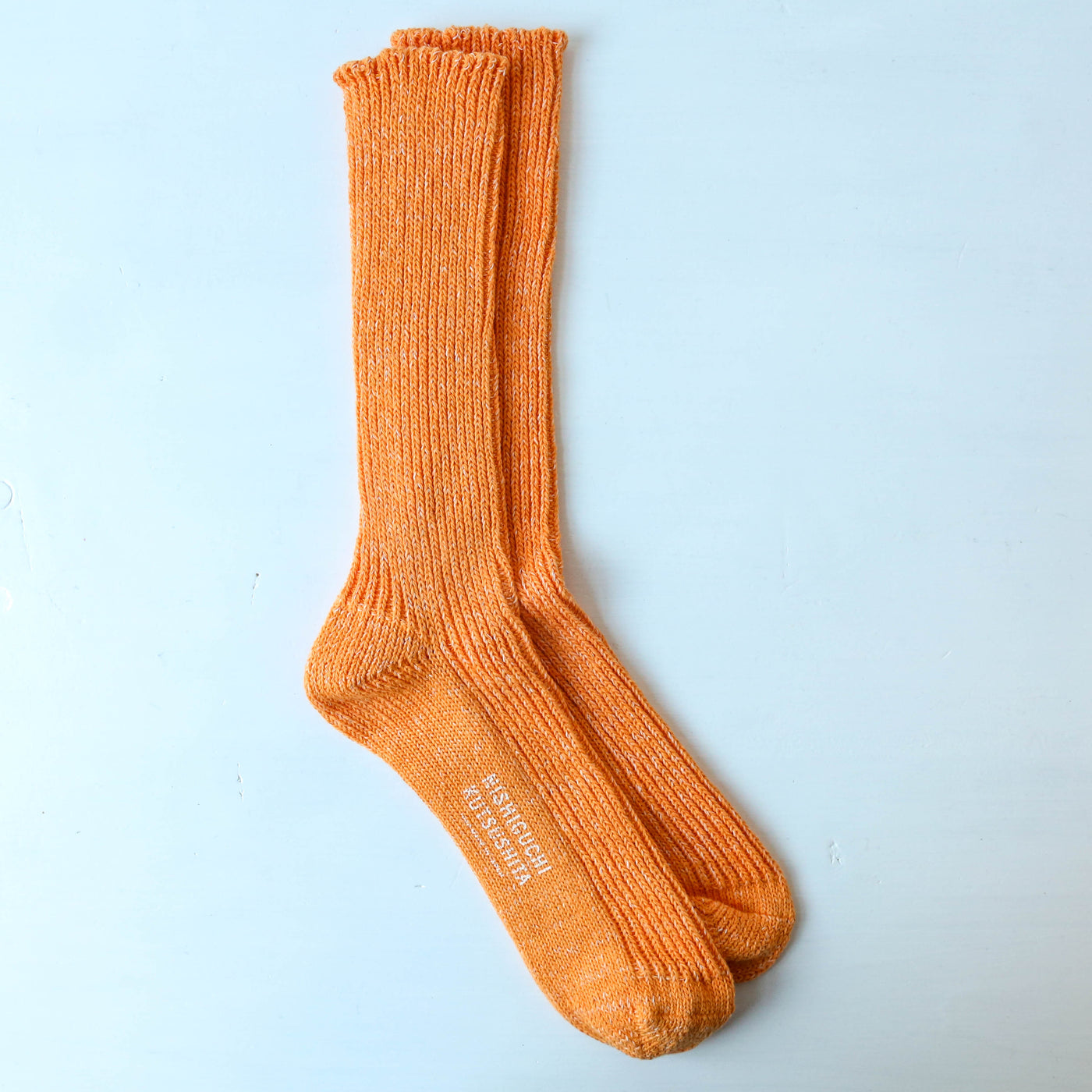 Hemp Cotton Ribbed Socks by Nishiguchi Kutsushita