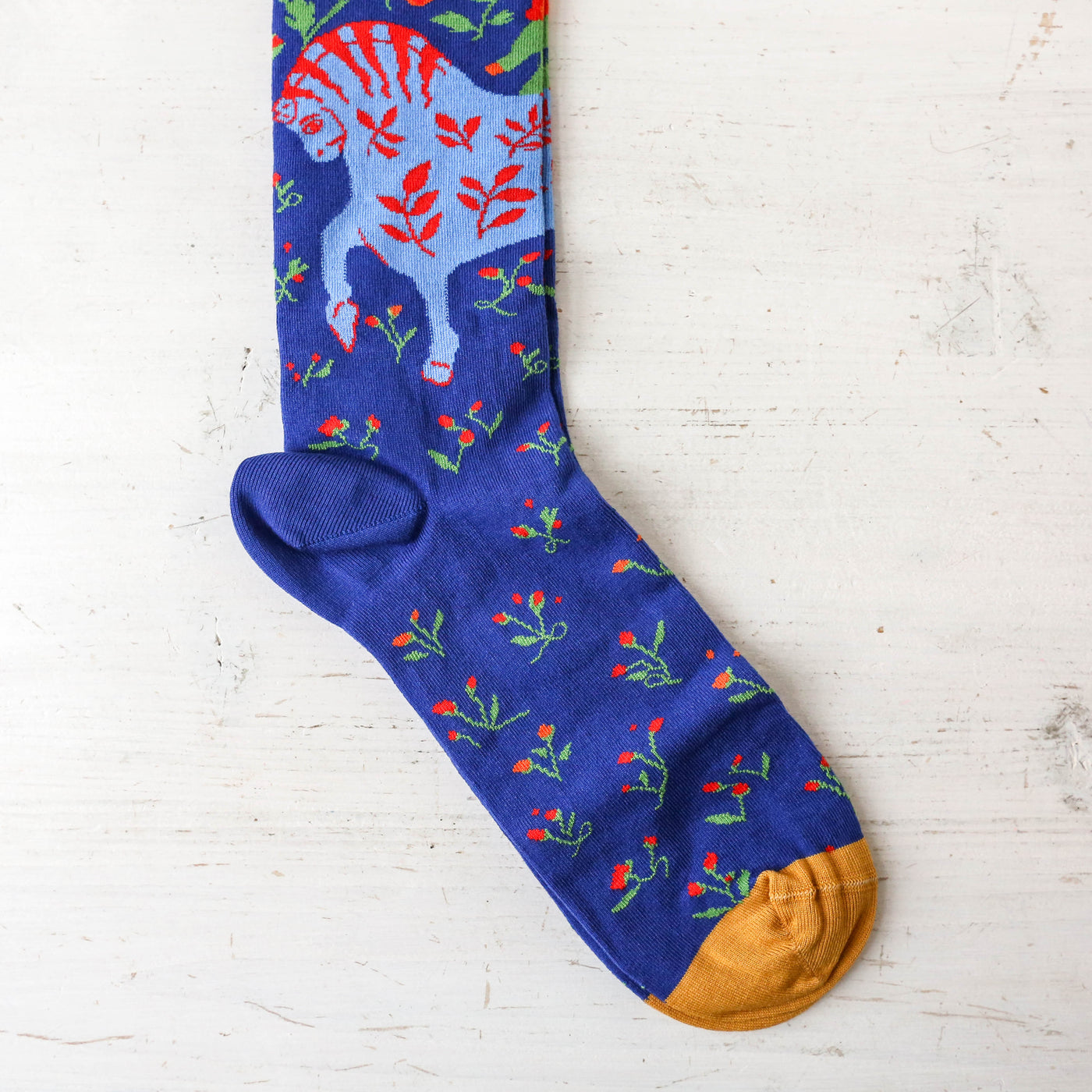 Bonne Maison Socks - Cobalt Horse