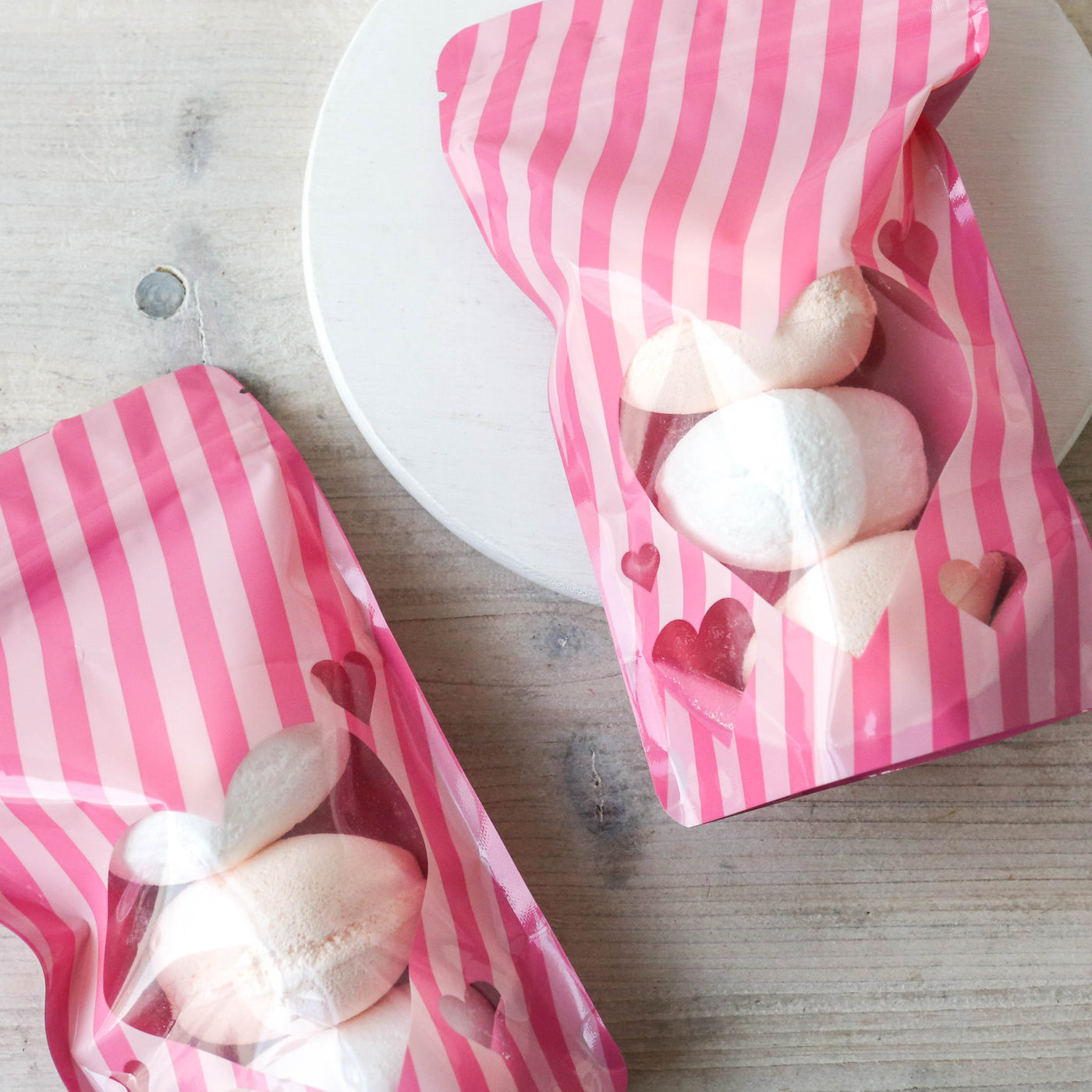 Three Love Heart Bath Bombs