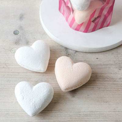 Three Love Heart Bath Bombs