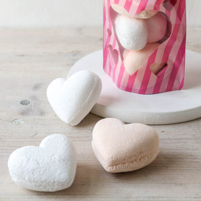 Three Love Heart Bath Bombs