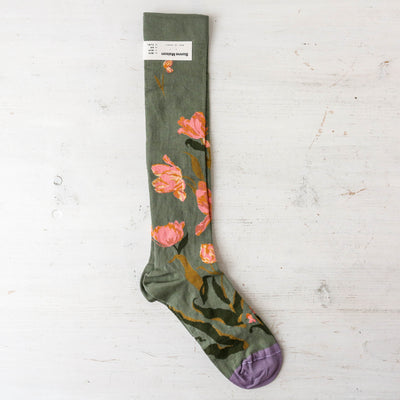 Bonne Maison Long Socks - Cedar Orchid