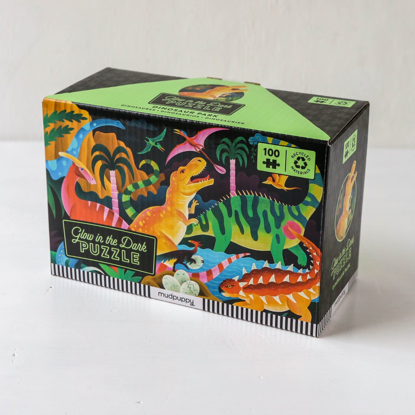 Dinosaur Park Glow in the Dark 100 Piece Puzzle