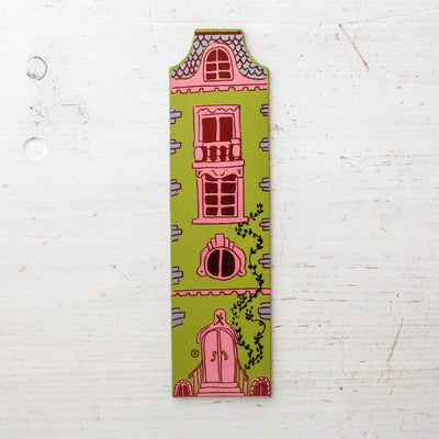 Dolls House Leather Bookmark