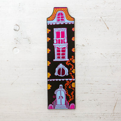 Dolls House Leather Bookmark