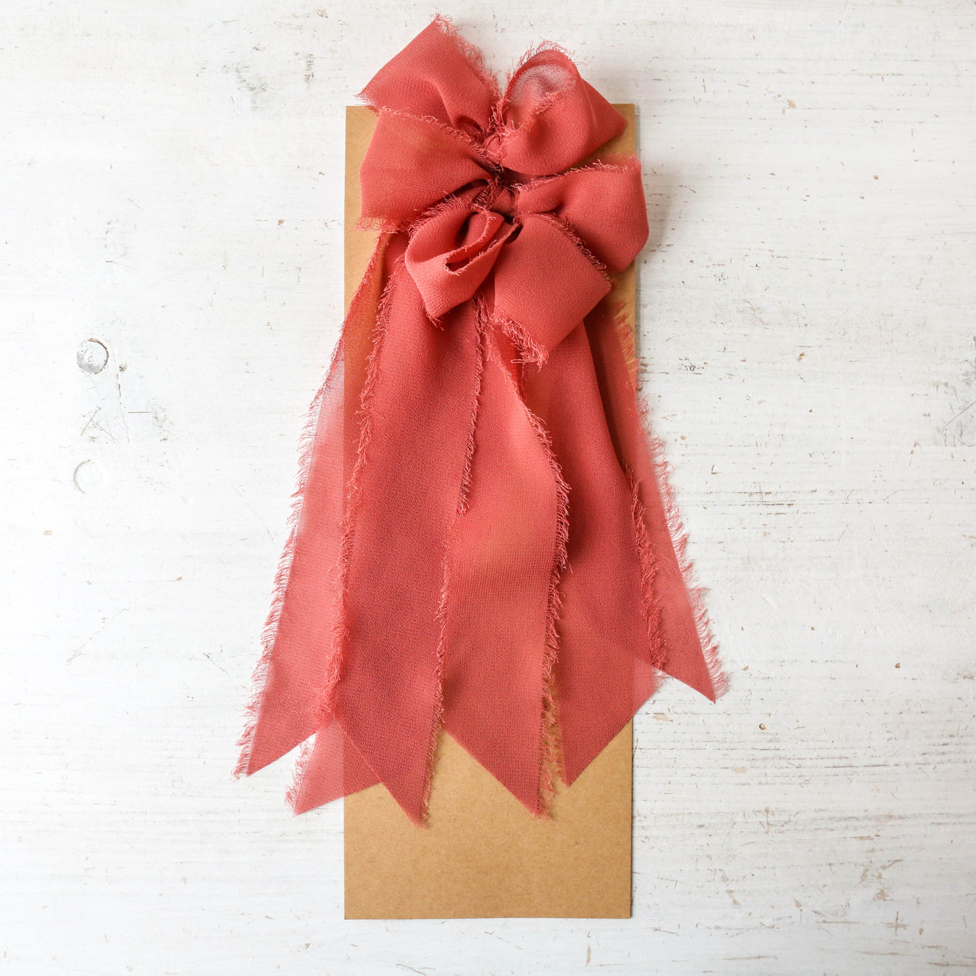 Raw Chiffon Tree Bows - 3 Pack