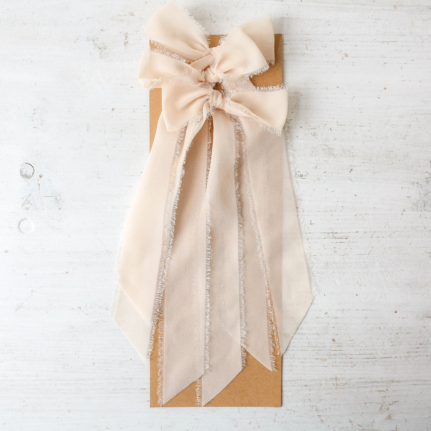 Raw Chiffon Tree Bows - 3 Pack