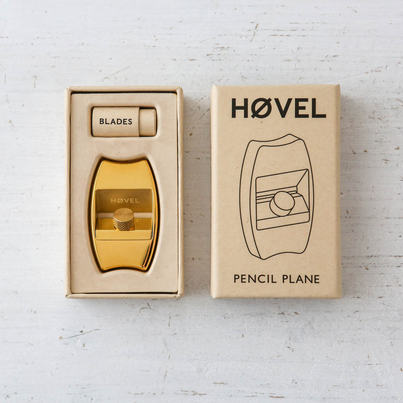 HØVEL - Solid Brass Pencil Plane