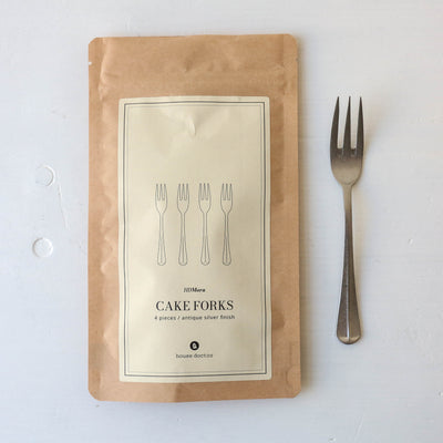 Set of Four Mora Brushed Cake Forks