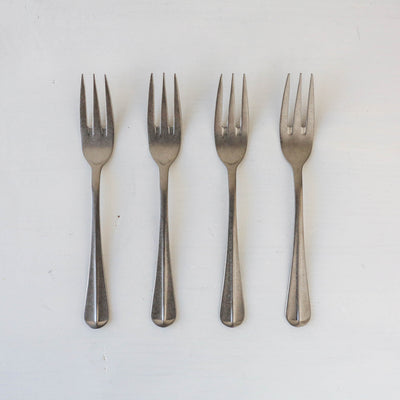 Set of Four Mora Brushed Cake Forks