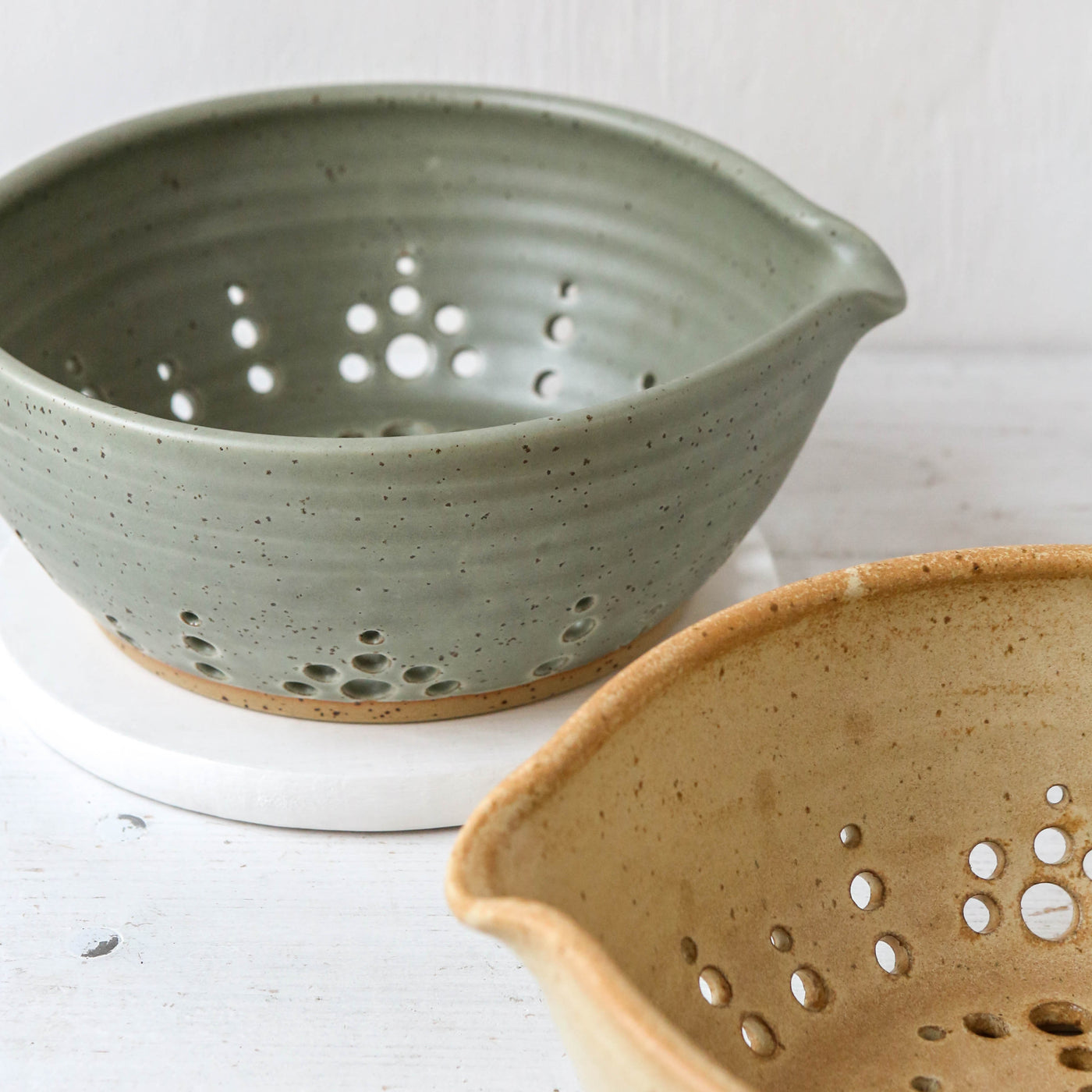 Hand Thrown 'Coastal' Colander