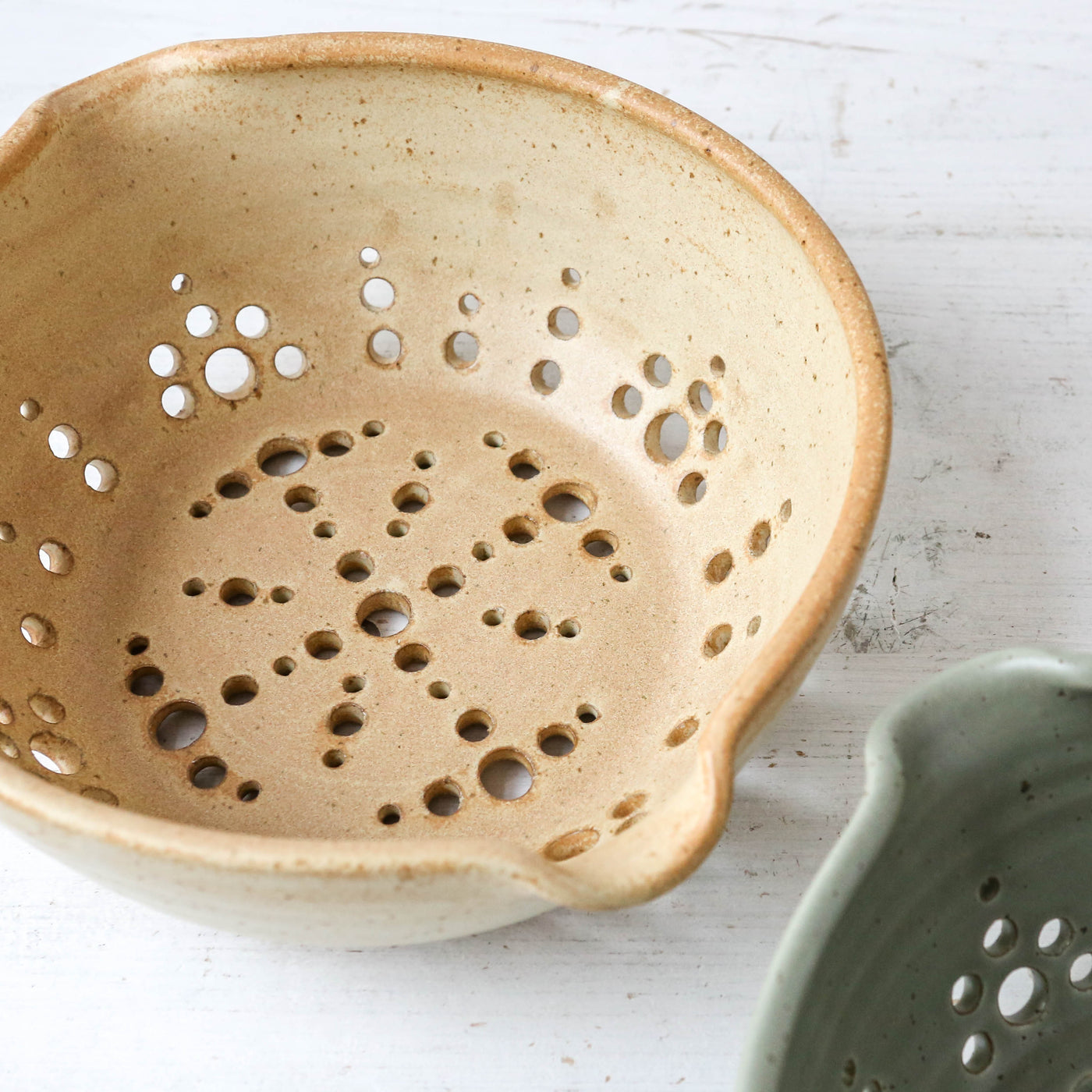 Hand Thrown 'Coastal' Colander