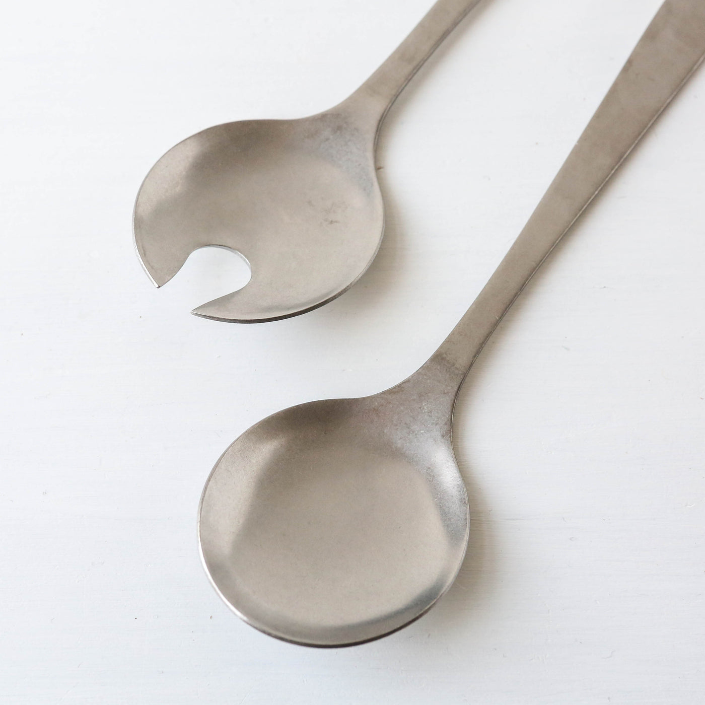 Brushed Salad Servers - Pair