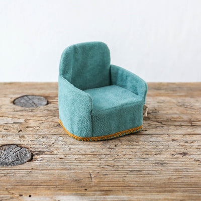 Maileg Chair for Mouse - Mint Velvet