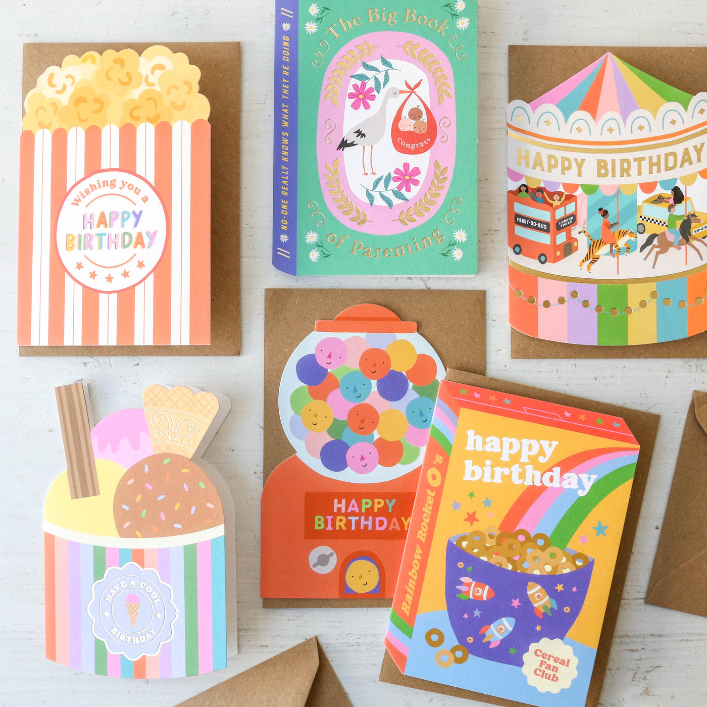 Popcorn Birthday Card