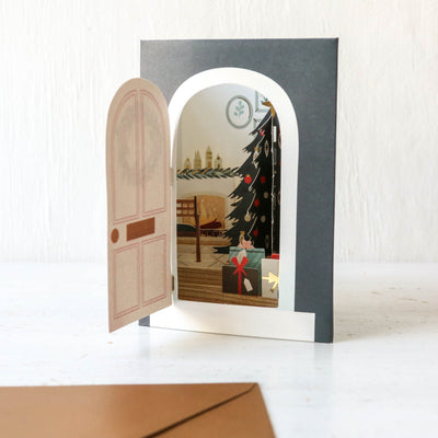 Cozy Room Pop-Up Christmas Card