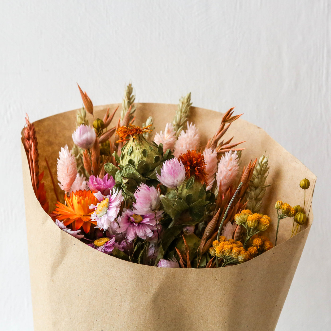 Small Dried Flower Bouquet - Blush Sunrise