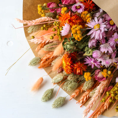 Extra Large Dried Flower Bouquet - Blush Sunrise