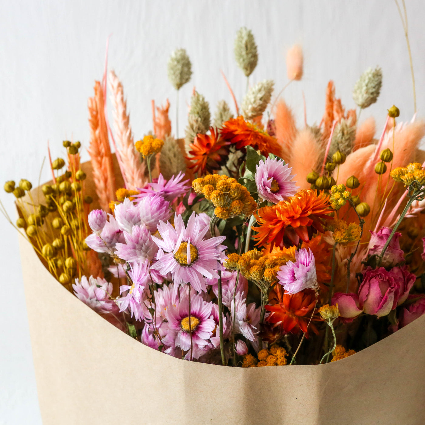 Extra Large Dried Flower Bouquet - Blush Sunrise