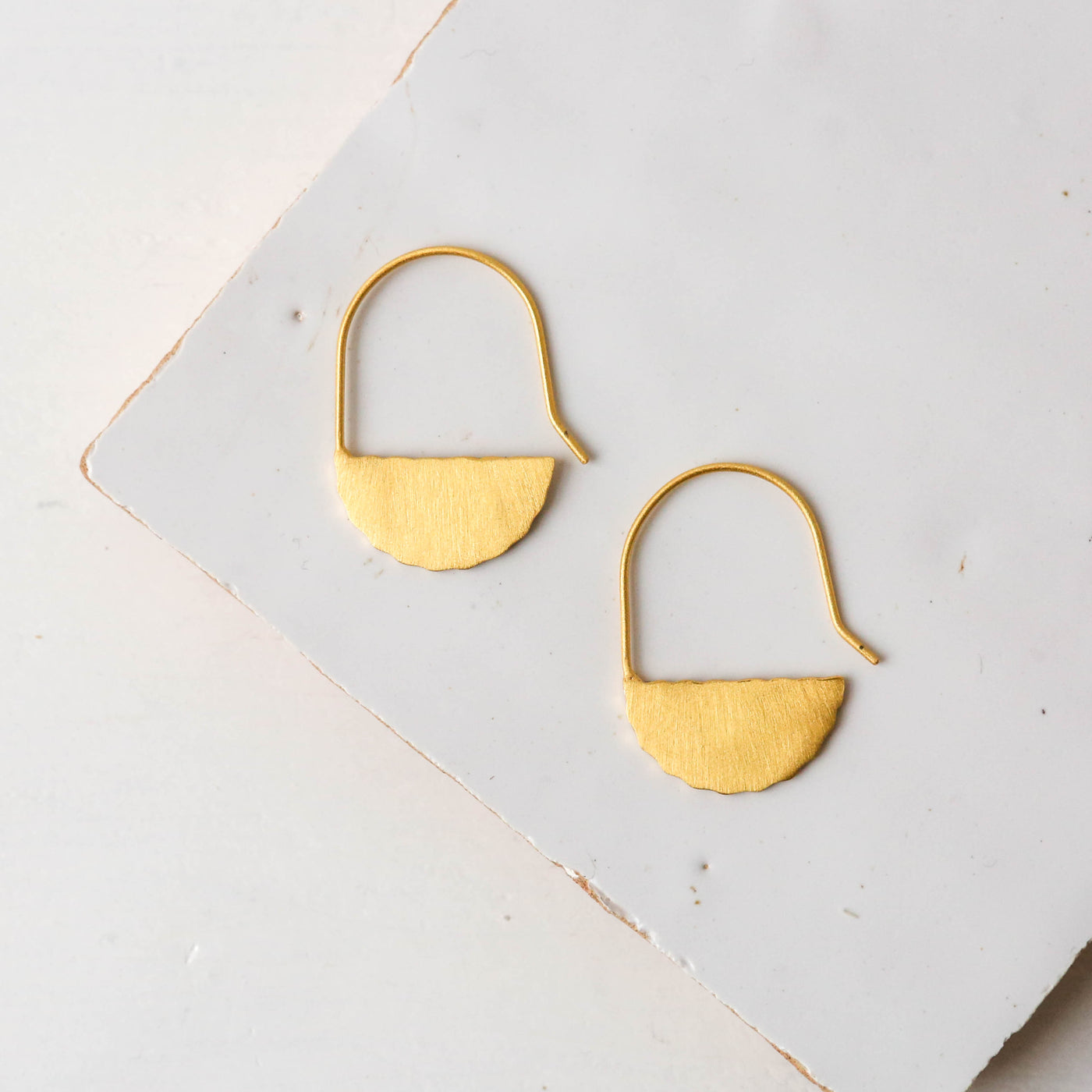 Toina Gold French Hook Earrings