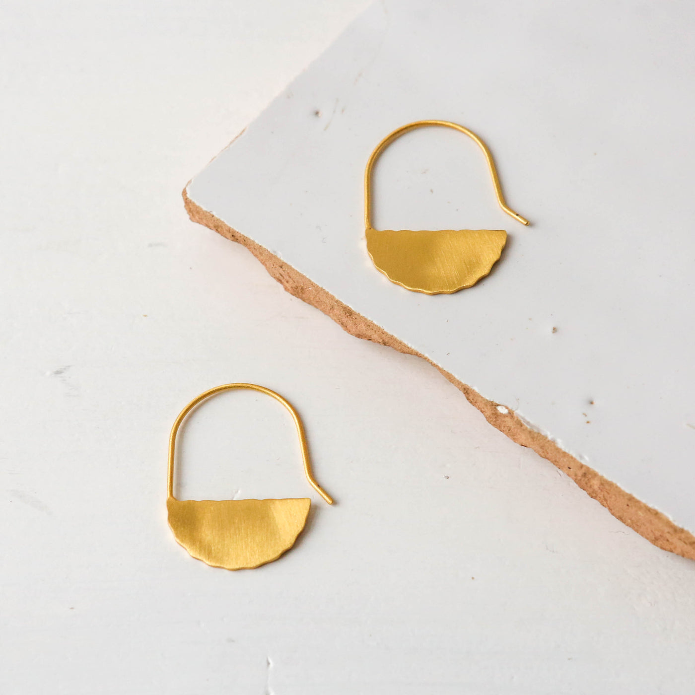 Toina Gold French Hook Earrings