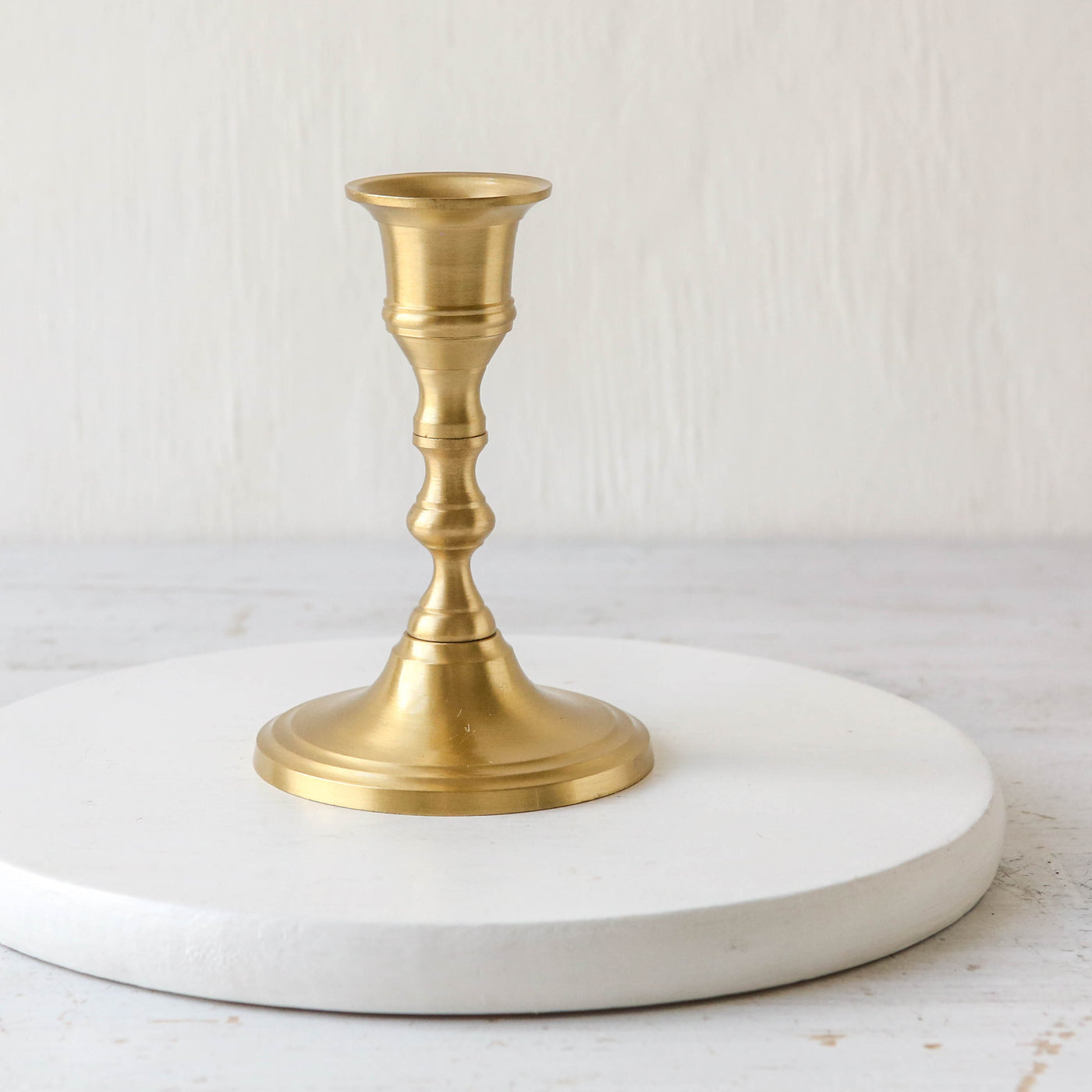 Brass Metal Candle Holder - Tall