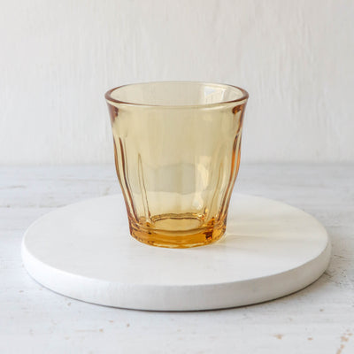 Amber Hand Blown Drinking Glass