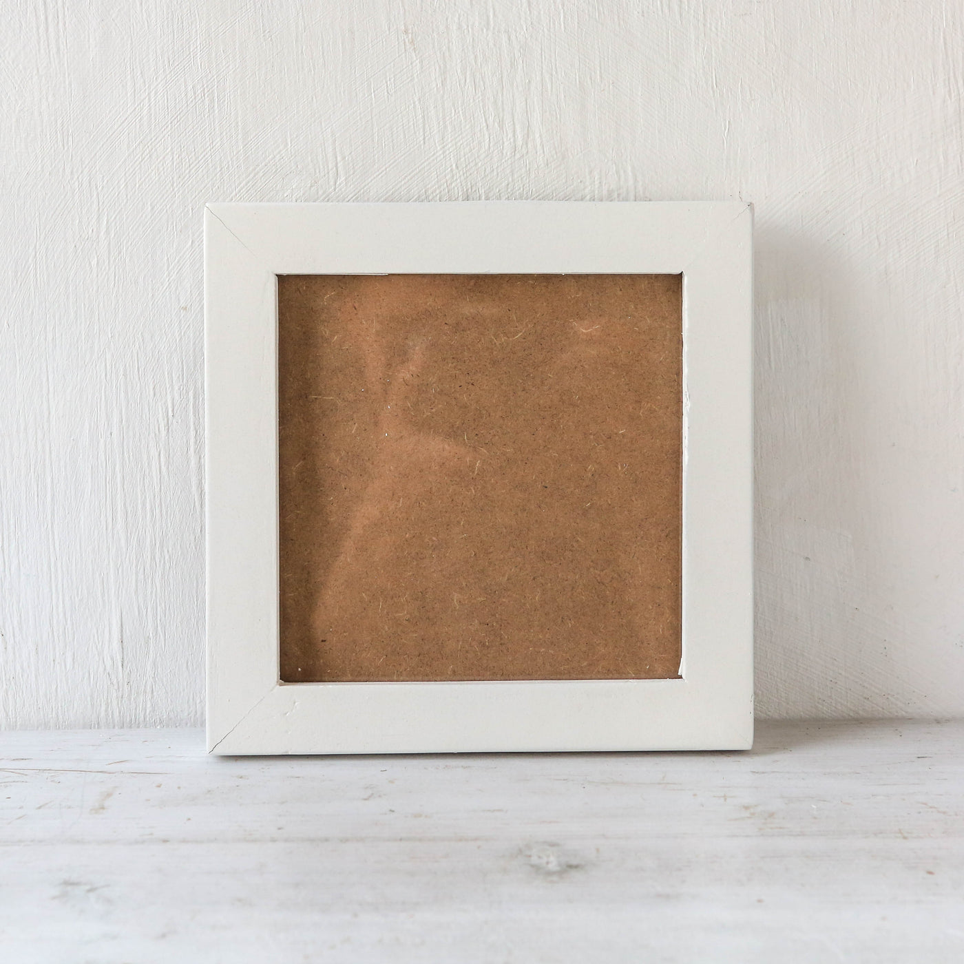 White Reclaimed Wood Photo Frame - Small Square