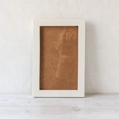 White Reclaimed Wood Photo Frame - Small Rectangle