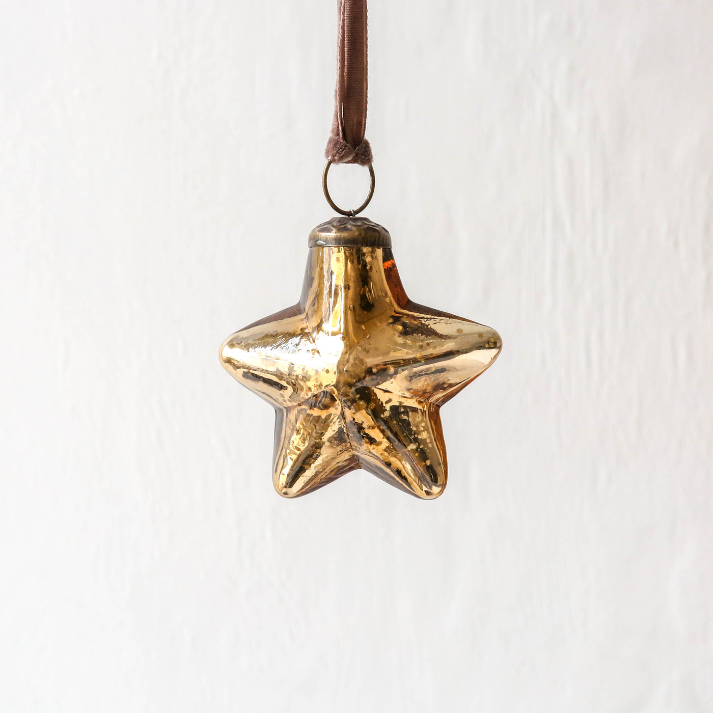 8cm Sardi Star Bauble - Gold