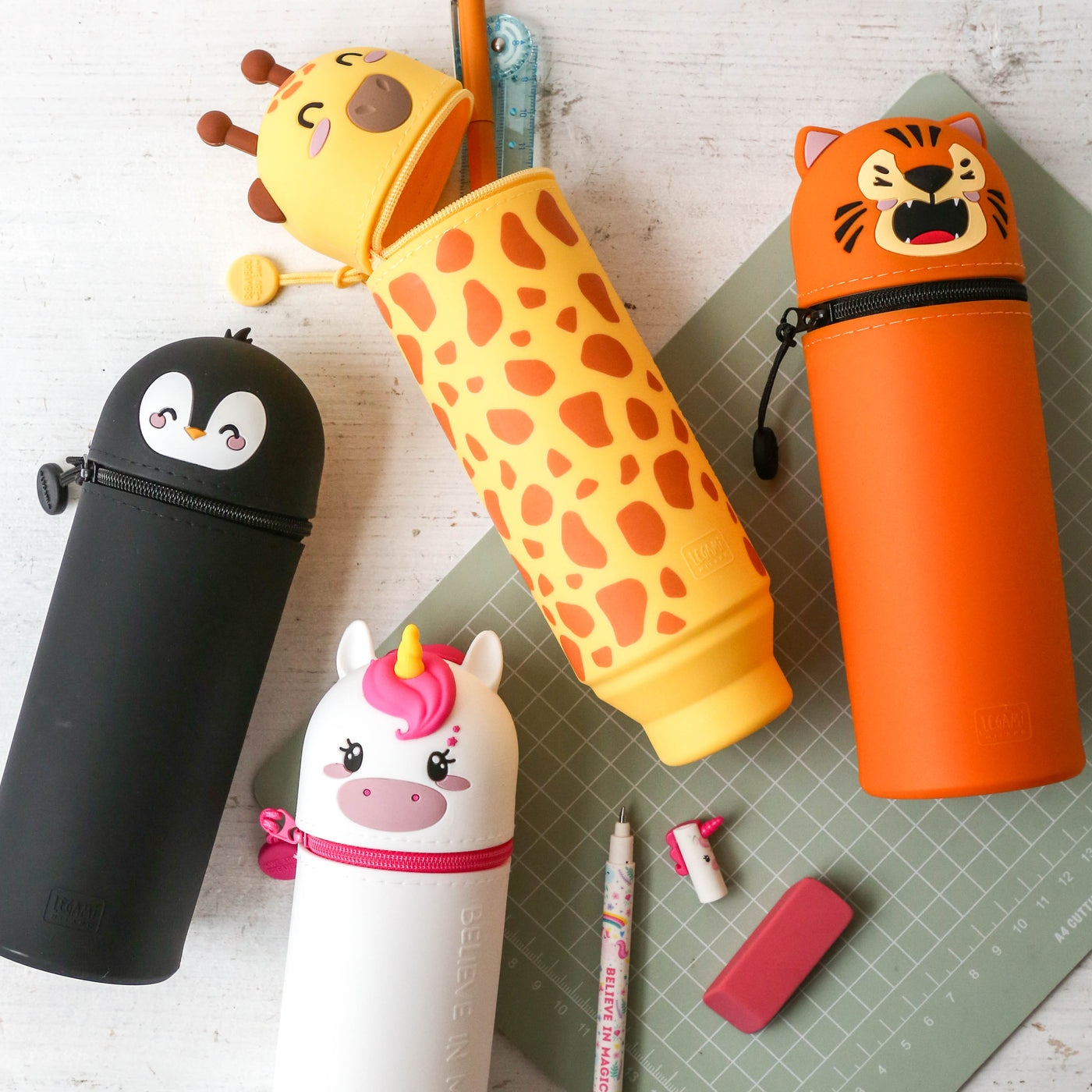 2 in 1 Animal Pencil Case