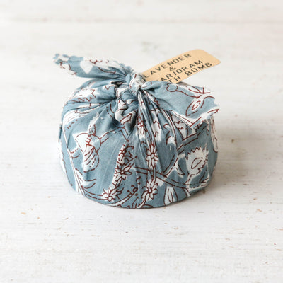 Furoshiki Wrapped Bath Bomb