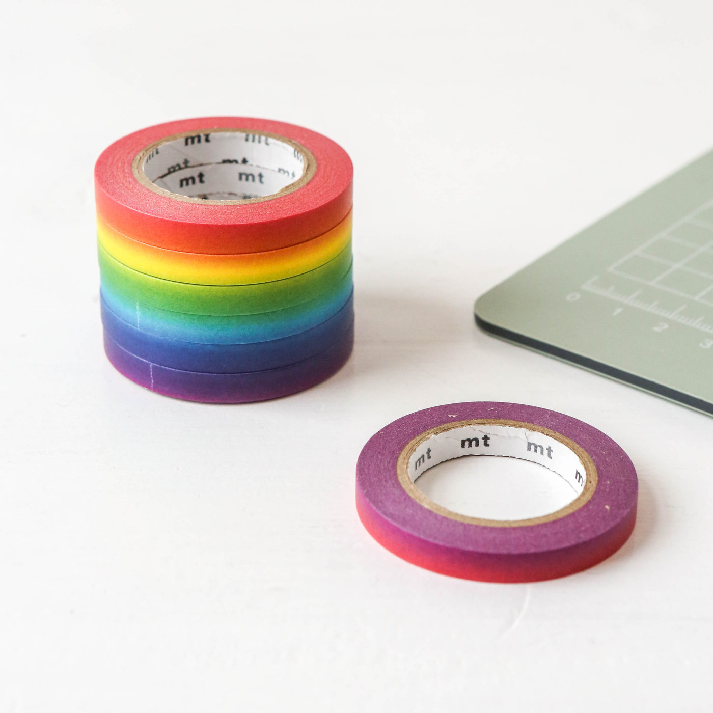 mt 6mm Washi Tape 7 Roll Rainbow