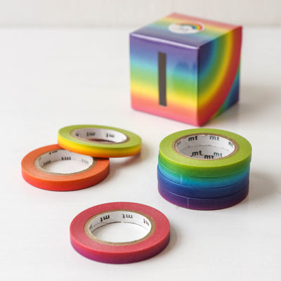 mt 6mm Washi Tape 7 Roll Rainbow