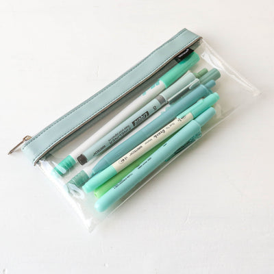 Nine Pen & Pencil Case Kit - Blue Green