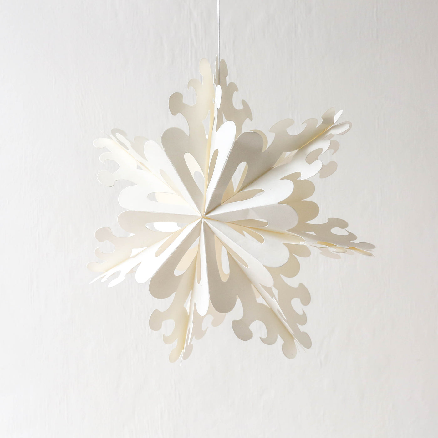 23cm Paper Snowflake Decoration - Heart (design4)