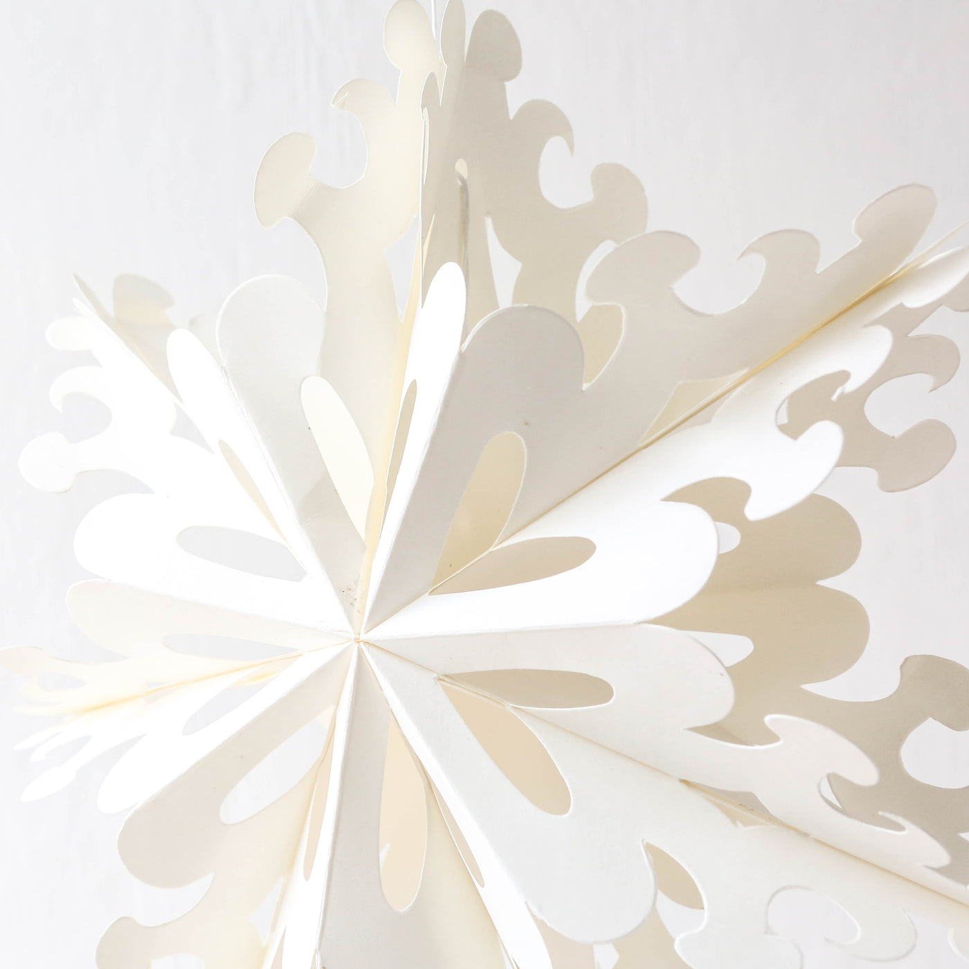 23cm Paper Snowflake Decoration - Heart (design4)