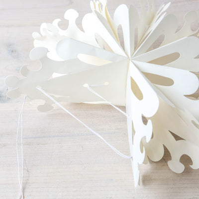 23cm Paper Snowflake Decoration - Heart (design4)