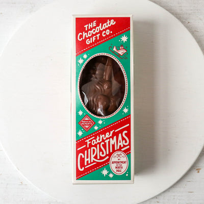 Retro Father Christmas Figure - Milk Chocolate