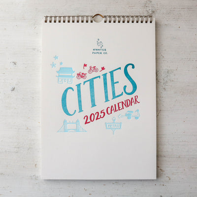 2025 Cities Letterpress Calendar