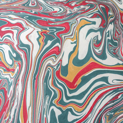 Hand Marbled Wrap - Festive Free Spirit