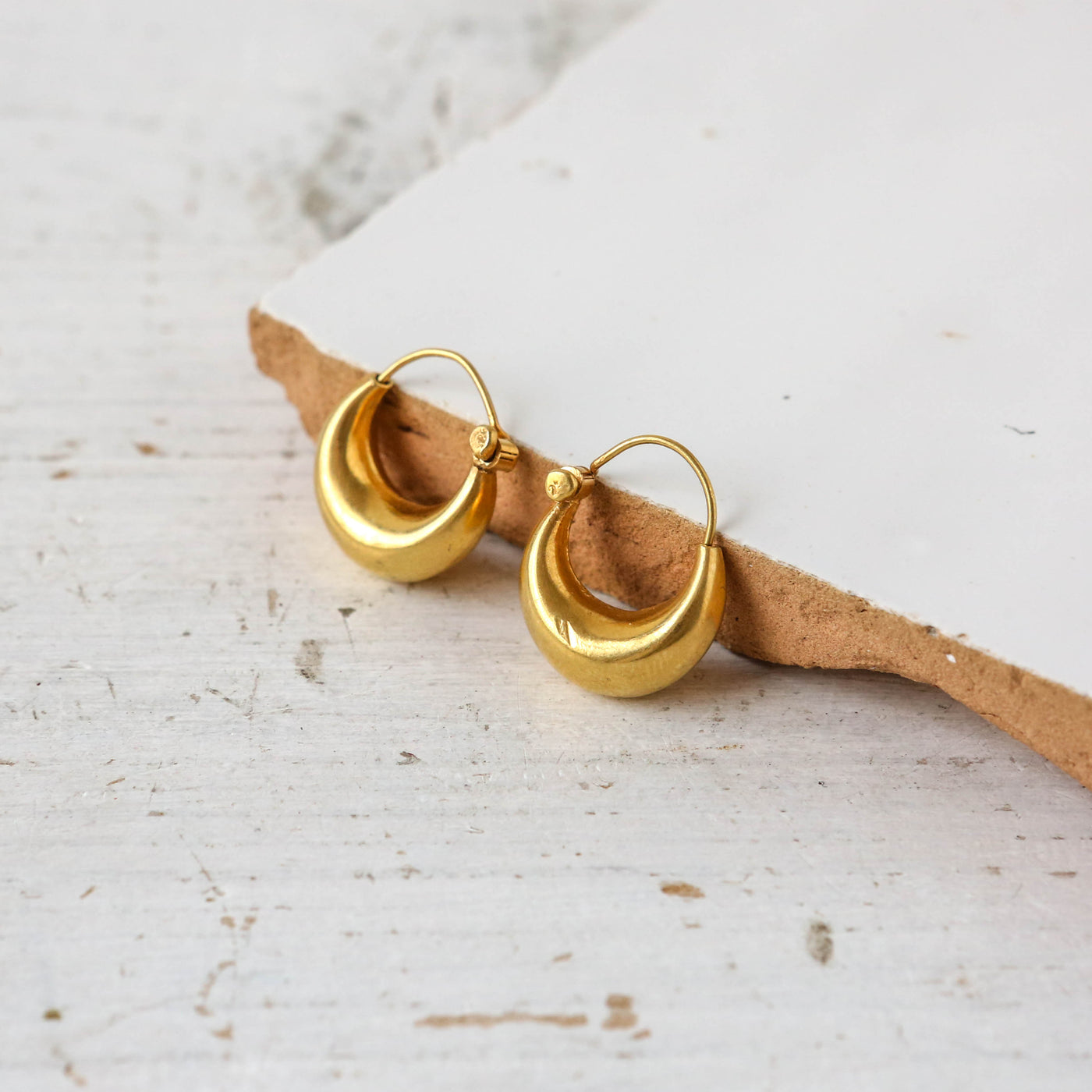 Medium Gold Creole Hoop Earrings