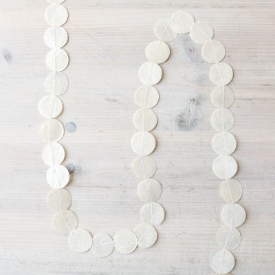 Paper Circles Garland - White