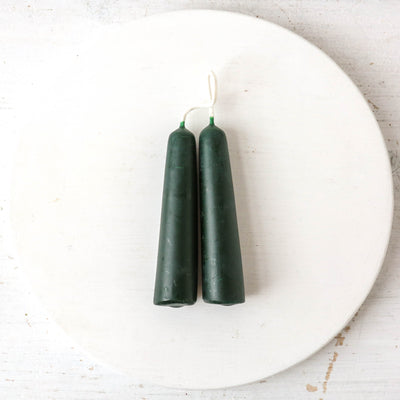 Pair of Mini Dipped Beeswax Candles